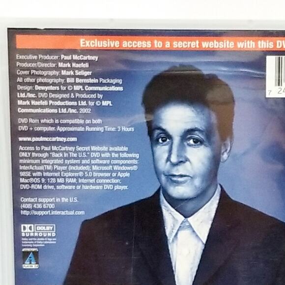 Paul McCartney Back in the U.S. concert film DVD - Picture 5 of 6
